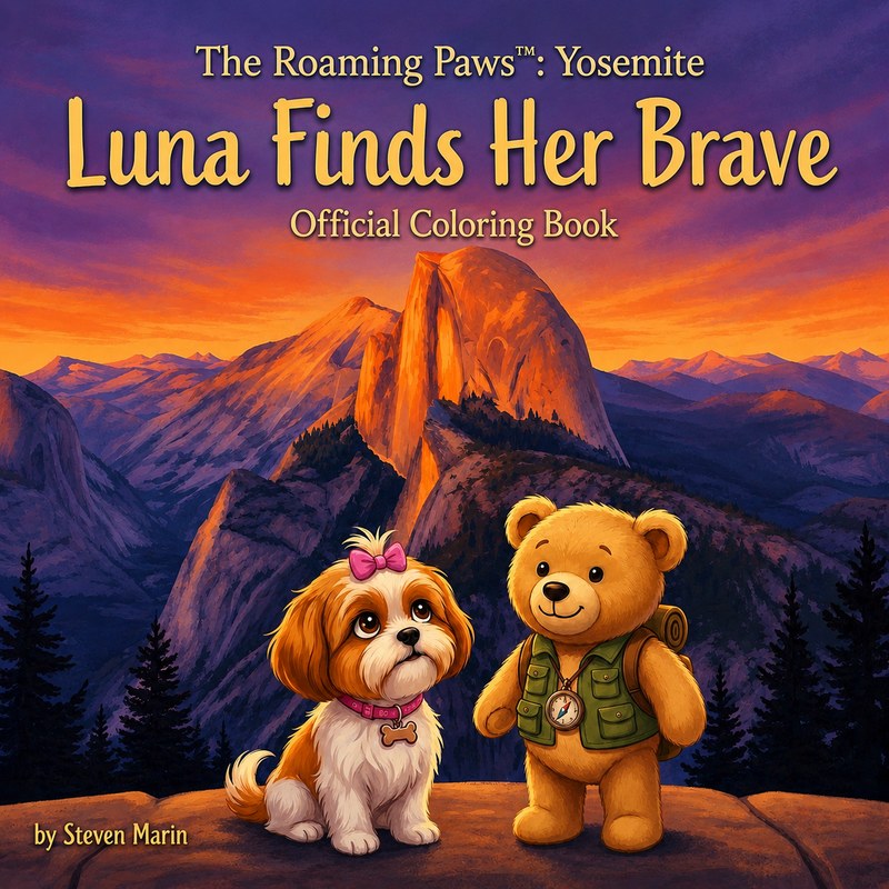 Luna Finds Her Brave Official Coloring Book Cover